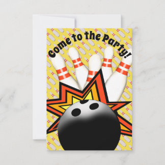 Bowling Party Einladung