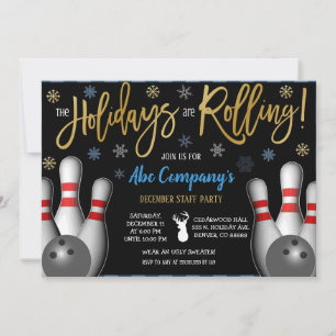 Bowling Party Einladung, Unternehmen Einladung