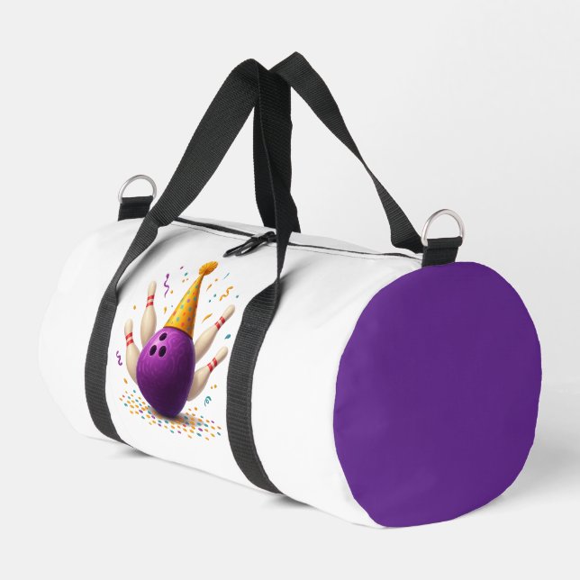 Bowling-Party-Feier 🎳✨  Duffle Bag (Linke Seite)