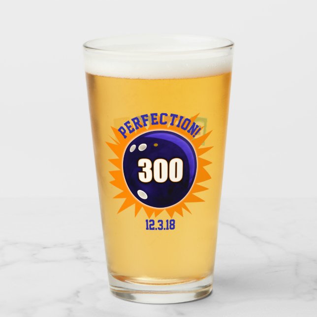 Bowling Perfection Glas (Vorne (Gefüllt))