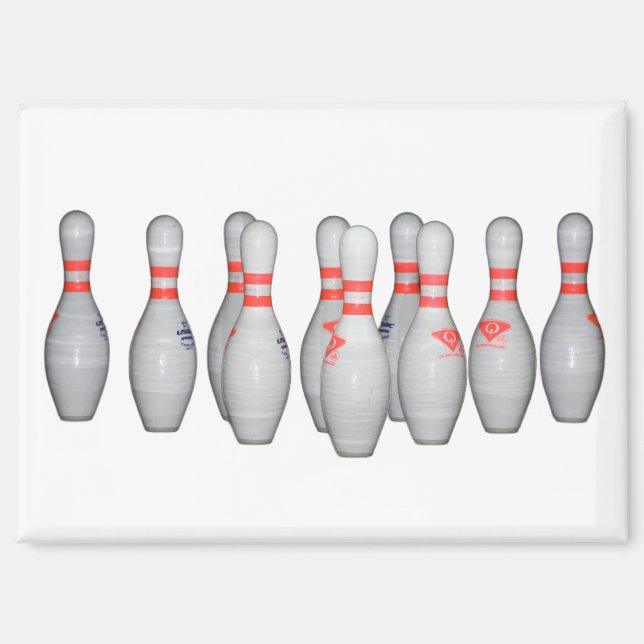Bowling Pin Magnet (Vorderseite)