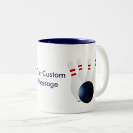 Bowling Pins 10 Pin Bowling Custom Zweifarbige Tasse