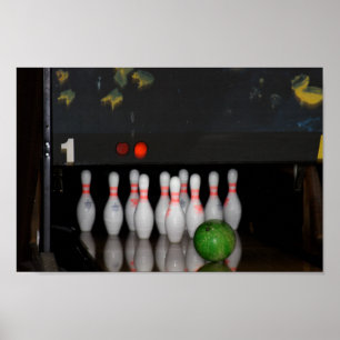 Bowling-Plakat Poster
