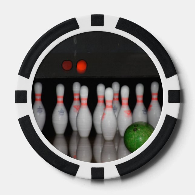 Bowling Pokerchips (Vorderseite)
