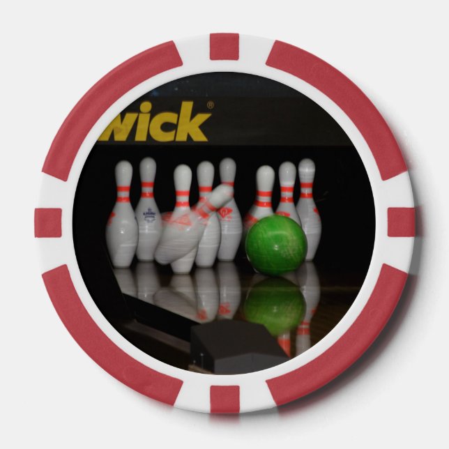 Bowling Pokerchips (Vorderseite)