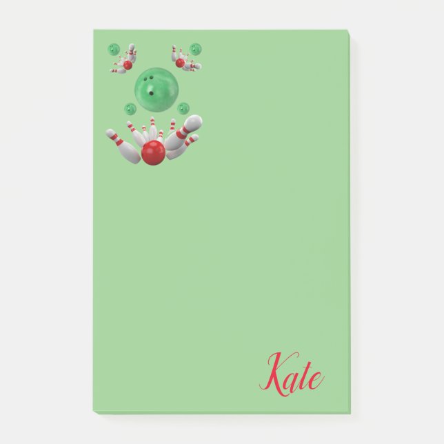 Bowling Post-it Notes (Devant)