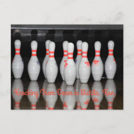Bowling Postcard Postkarte