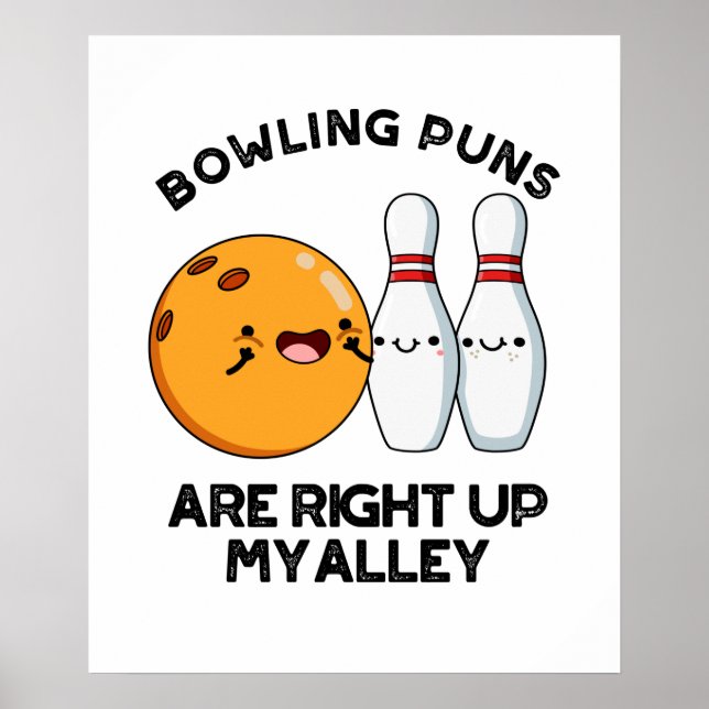 Bowling Puns sind gleich oben in meinem Allessport Poster (Vorne)