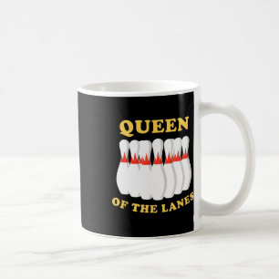 Bowling Queen of the Lanes Girls or women Kaffeetasse