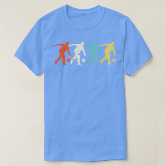 Bowling Retro Men Bowling Player T-Shirt (Design vorne)