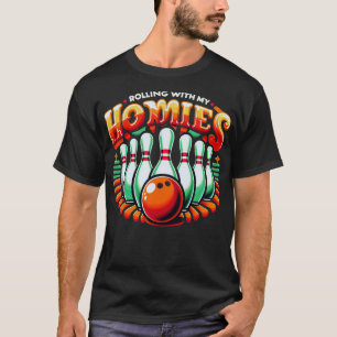 Bowling rollt mit meiner Heimat lustige Bowler Men T-Shirt