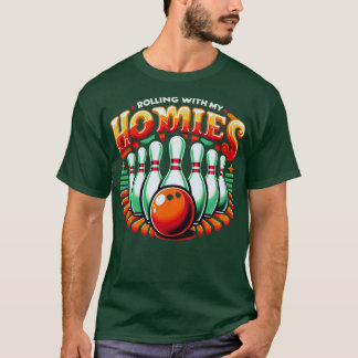 Bowling rollt mit meiner Heimat lustige Bowler Men T-Shirt