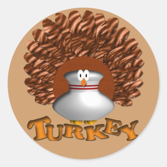 Bowling Runder Aufkleber (Vorderseite)