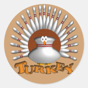 Bowling Runder Aufkleber