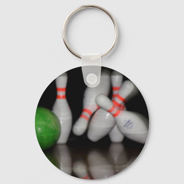 Bowling Schlüsselkette Schlüsselanhänger (Vorderseite)