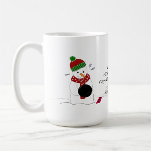 Bowling-Schneemann Kaffeetasse