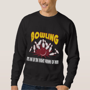 Bowling setzt mich in den rechten Rahmen des Sweatshirt