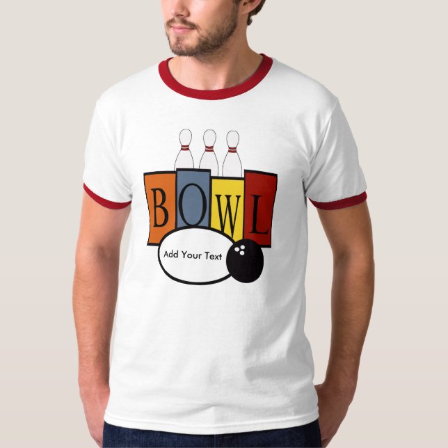 Bowling-Shirt durch SRF T-Shirt (Vorderseite)