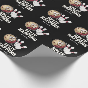 Bowling Shirt für Männer und Frauen Funny Split Ha Geschenkpapier