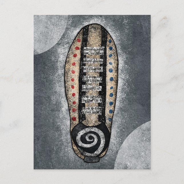 Bowling Shoe Postcard Postkarte (Vorderseite)