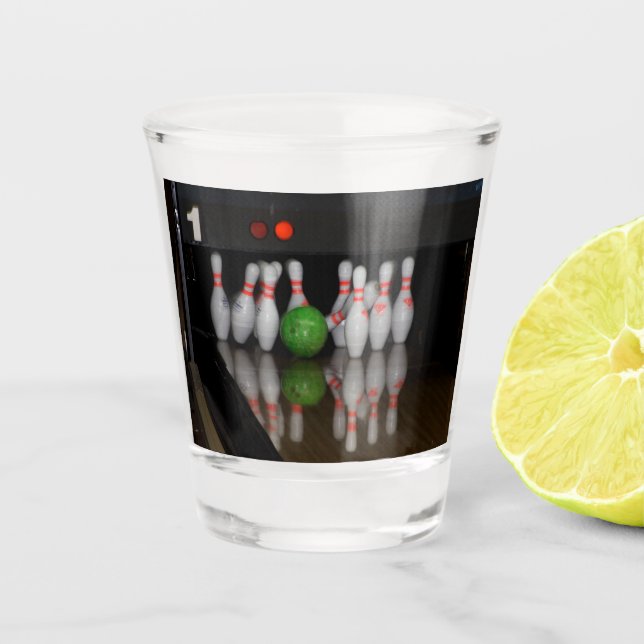 Bowling Shot Glass Schnapsglas (Vorderseite)