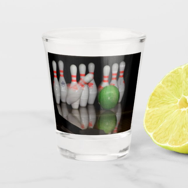 Bowling Shot Glass Schnapsglas (Vorderseite)