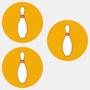 Bowling Skittle Etiketten
