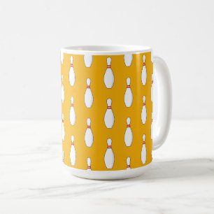 Bowling Skittle Pattern Kaffeetasse