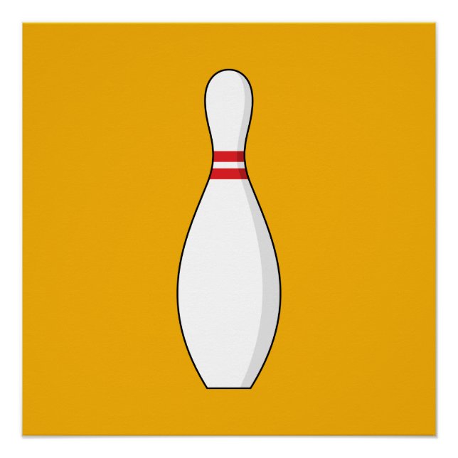 Bowling Skittle Poster (Vorderseite)