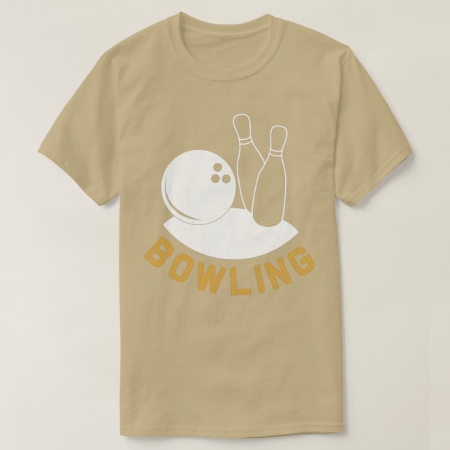 Bowling skittles Geschenk BUTTONE Buttone T-Shirt (Design vorne)
