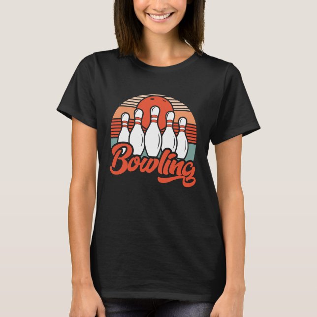 Bowling-Spieler Bowler Bowling-Spiel Bowling 1 T-Shirt (Vorderseite)