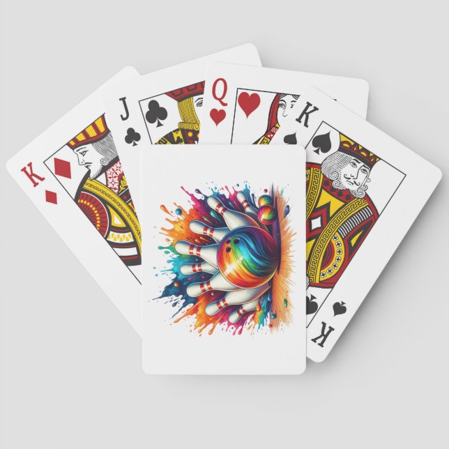 Bowling Spielkarten (Rückseite)