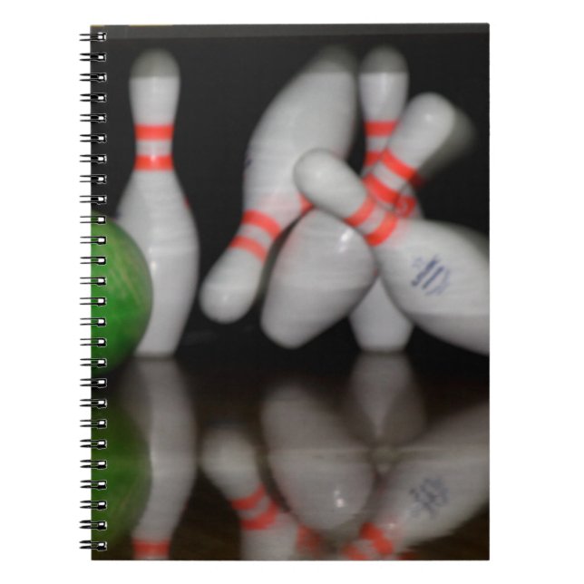 Bowling Spiral Notebook Notizblock (Vorderseite)
