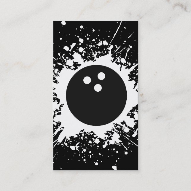 Bowling splatz visitenkarte (Vorderseite)