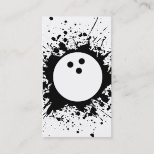 Bowling splatz visitenkarte