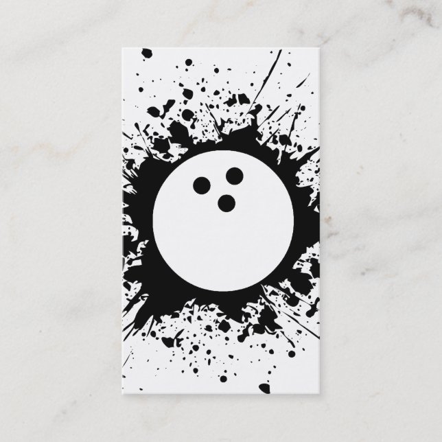 Bowling splatz visitenkarte (Vorderseite)