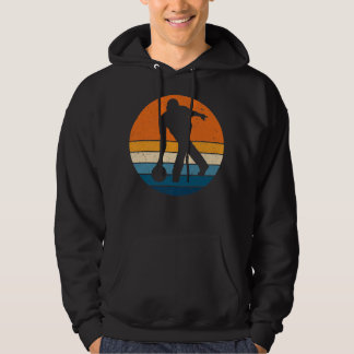 Bowling-Sport, Retro-Vintage-Sonnenuntergang, lust Hoodie