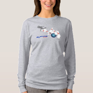 Bowling Sports Langschläfchen für Frauen T-Shirt