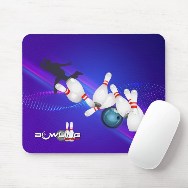 Bowling Sports | Mousepad (Mit Mouse)