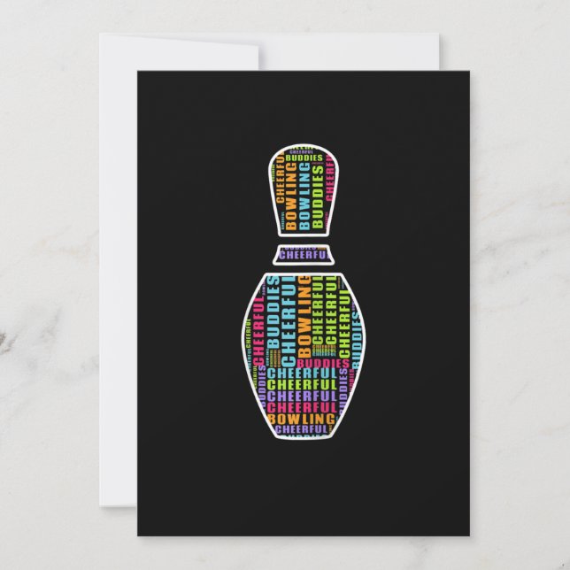 Bowling Squad Artwork T - Shirt Save The Date (Vorderseite)