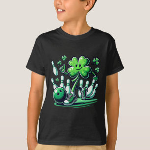 Bowling St. Patrick's Day Jungen Kinder Shamrock S T-Shirt