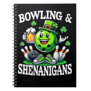 Bowling St. Patrick's Day Schabernack Notizblock