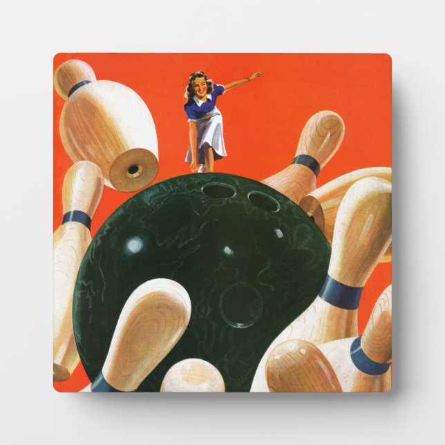 Bowling Strike Fotoplatte (Vorderseite)