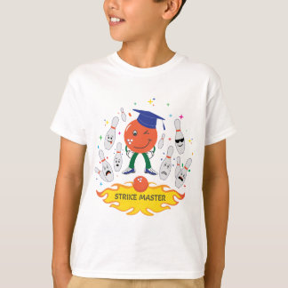 Bowling Strike Kid T - Shirt - weiß