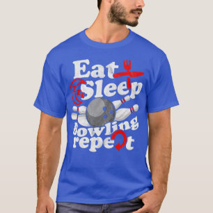 Bowling Strike Skittles Button Bowling Hall Spare T-Shirt
