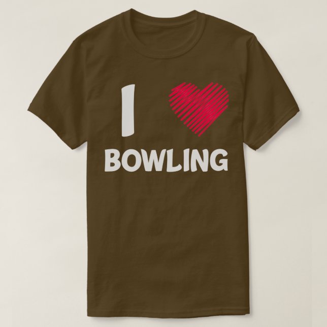 Bowling Strike Skittles Button Bowling Hall Spare  T-Shirt (Design vorne)