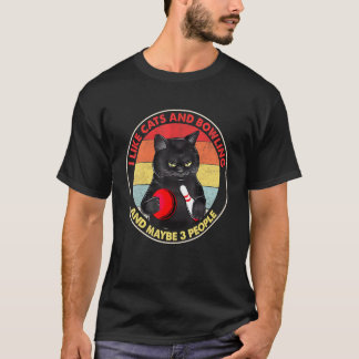 Bowling T-Shirt like Cat Vielleicht 3 Personen Foo