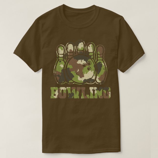Bowling Tarnkegelschilder Bowling Bowlers T T-Shirt (Design vorne)