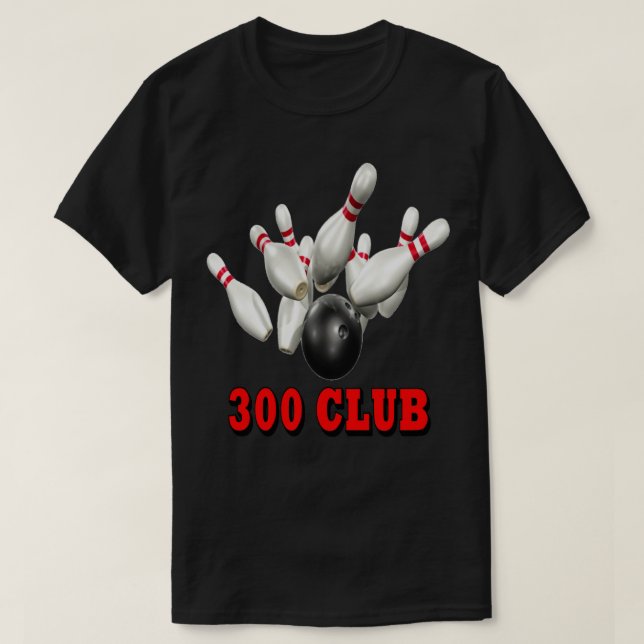 Bowling Team 300 Club T-Shirt (Design vorne)