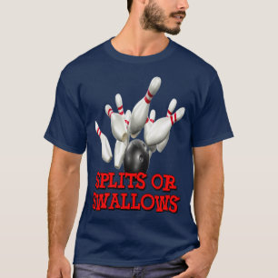 Bowling-Team spaltet oder verschluckt T-Shirt